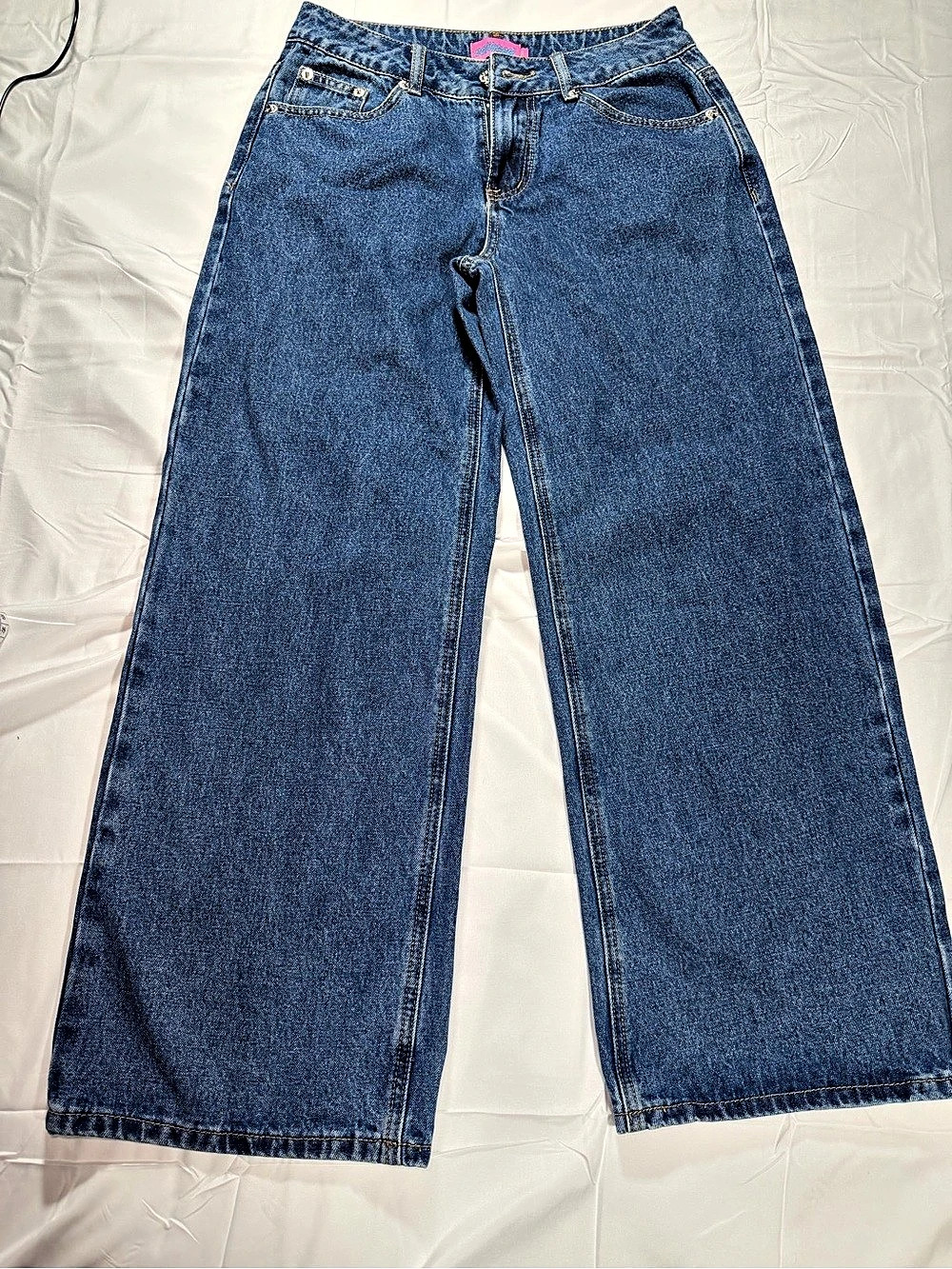Editked Wide Leg Jeans in Blue Size Small Like New